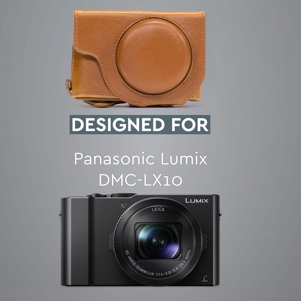 MegaGear Ever Ready Leather Camera Case for Panasonic LUMIX DMC-LX10