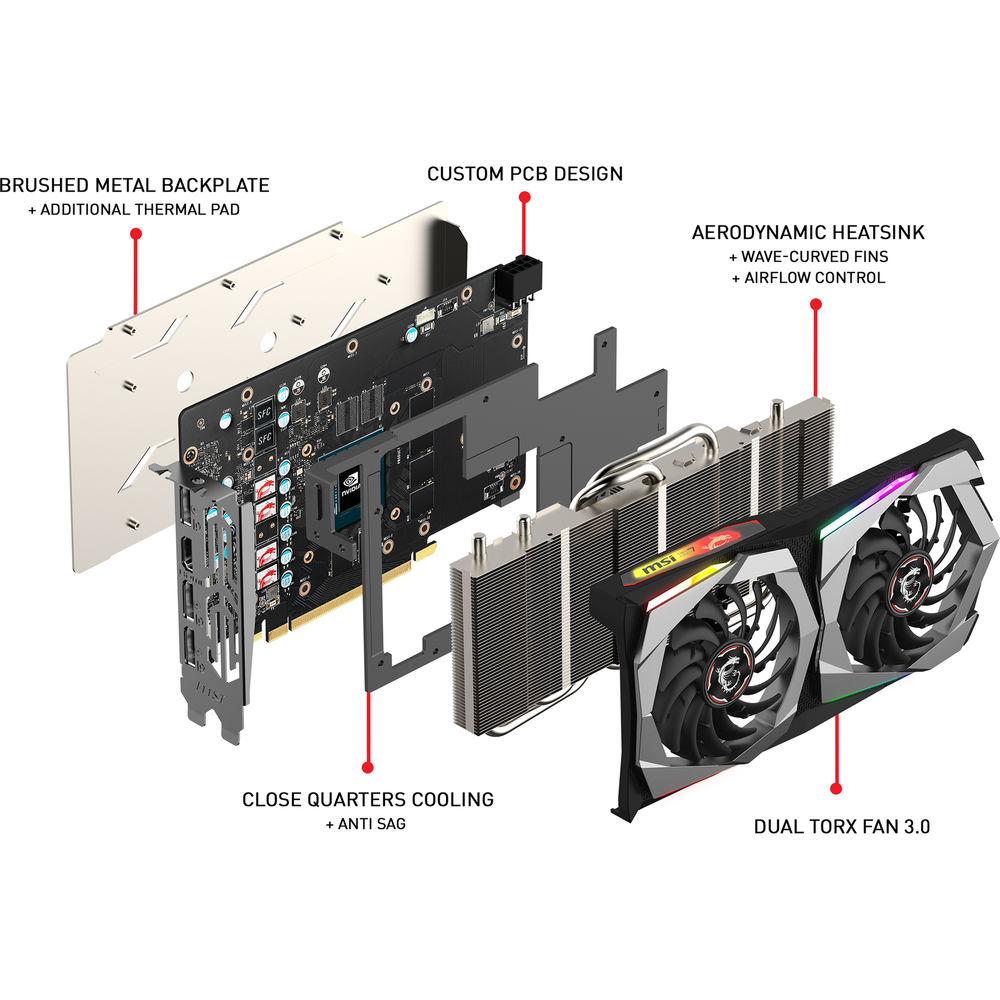 MSI GeForce GTX 1660 GAMING X Graphics Card