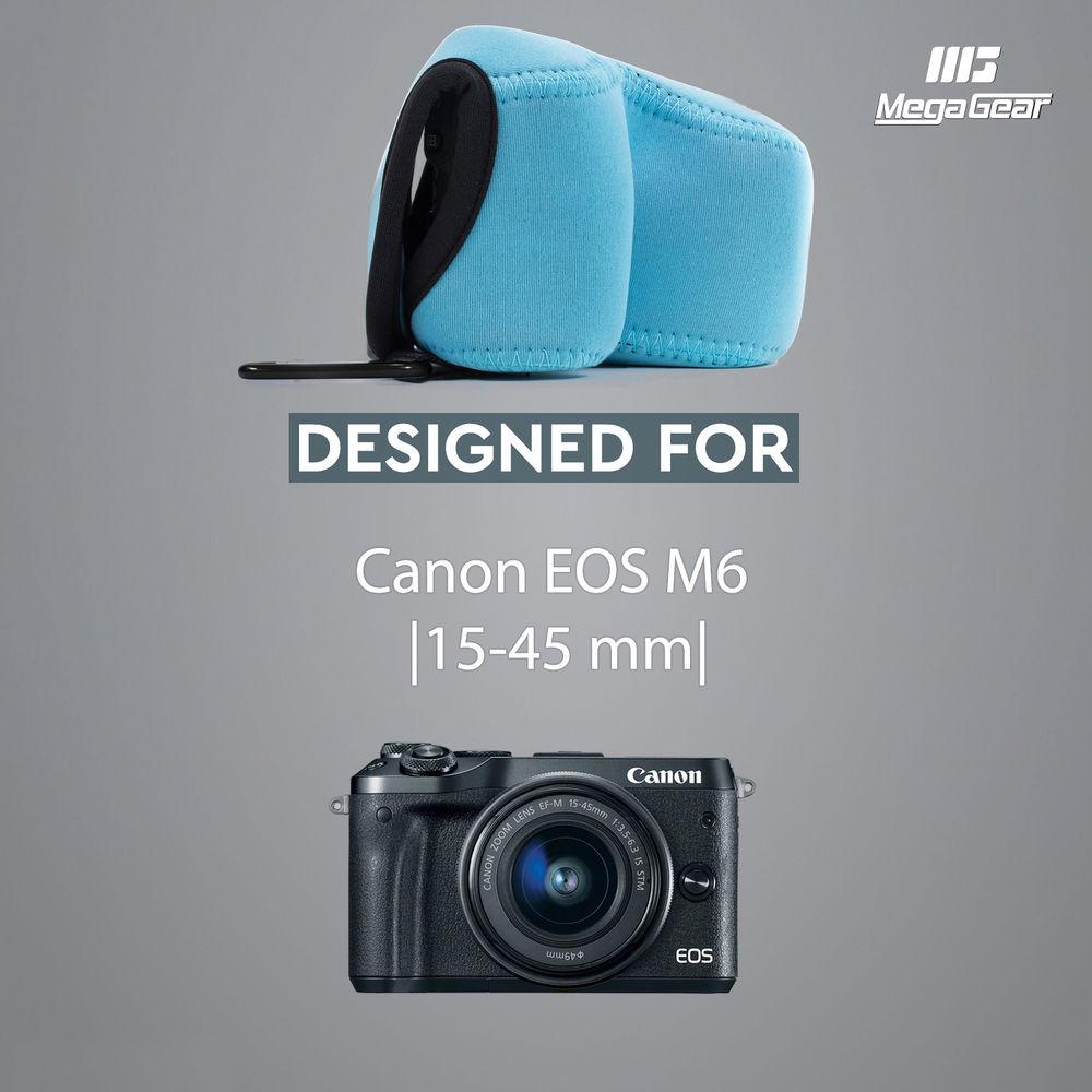 MegaGear Ultra-Light Neoprene Case for Canon EOS M6 with 15-45mm
