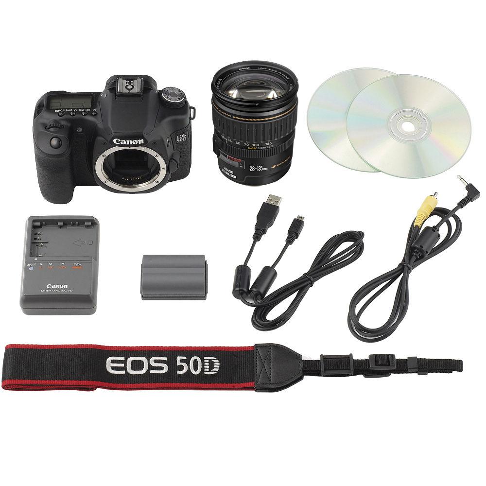 Canon EOS 50D SLR Digital Camera Kit with Canon 28-135mm IS Lens - Refurbished