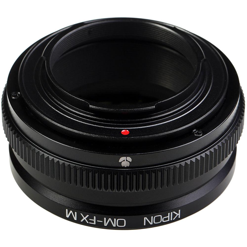 KIPON Lens Mount Adapter for Olympus OM Lens to FUJIFILM FX-Mount Camera with Helicoid
