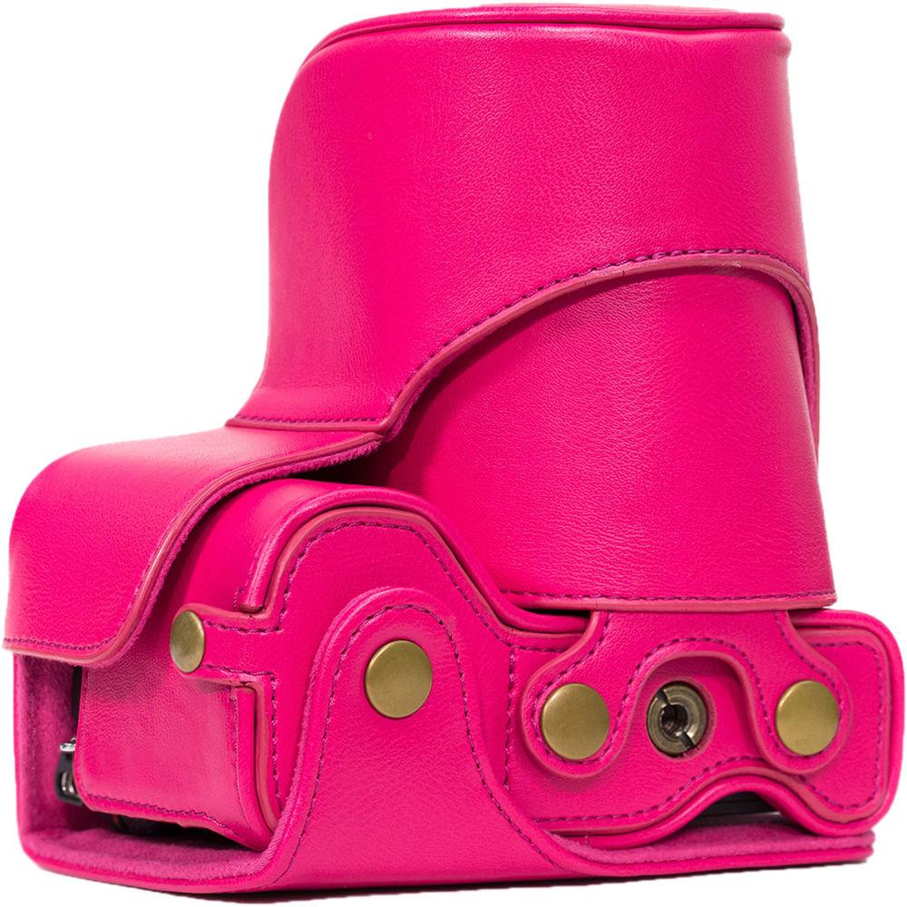 MegaGear Ever Ready PU Leather Case & Strap for Sony a6500 with 16-70mm Lens