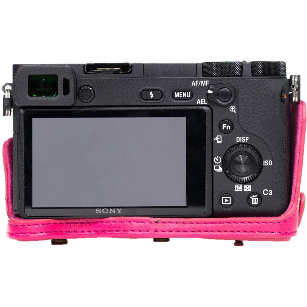 MegaGear Ever Ready PU Leather Case & Strap for Sony a6500 with 16-70mm Lens