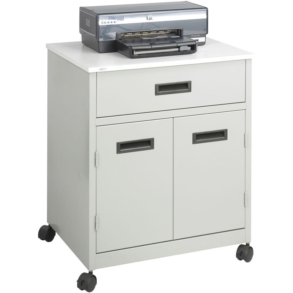 Safco Enclosed Steel Machine Stand With Drawer