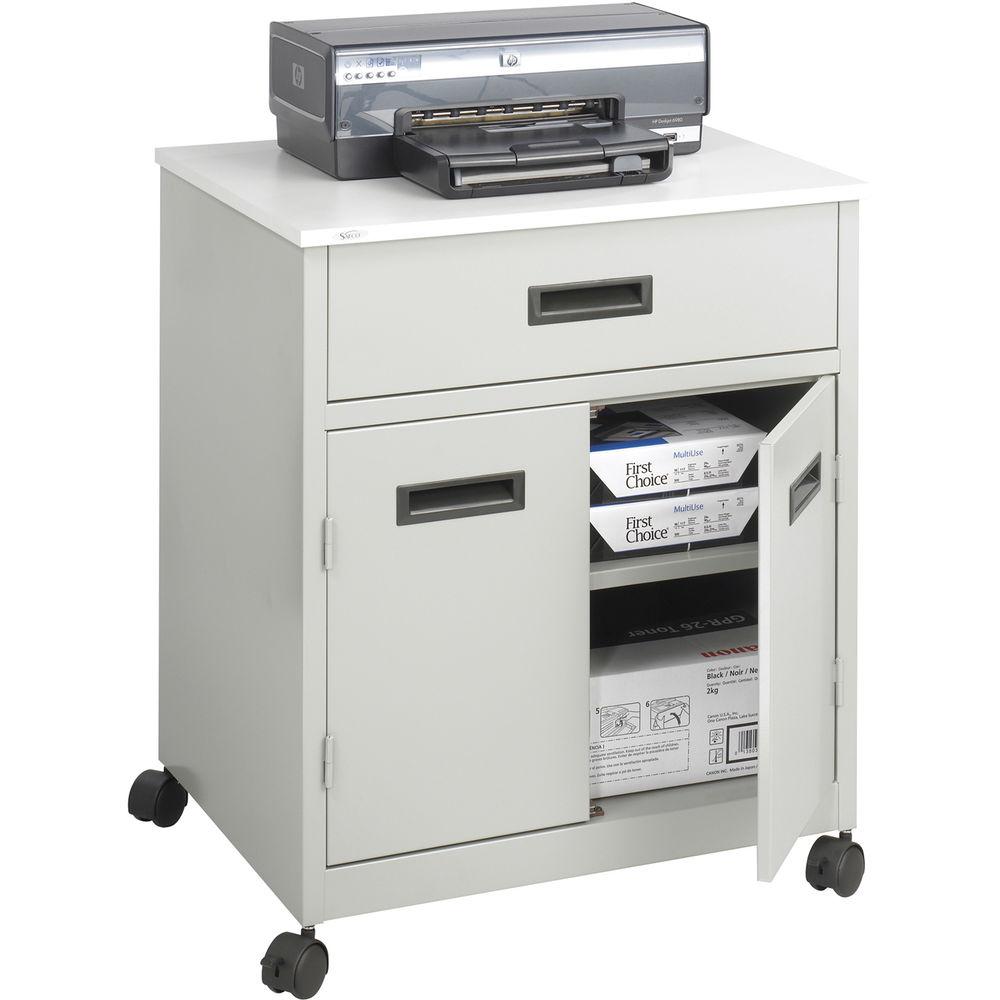 Safco Enclosed Steel Machine Stand With Drawer