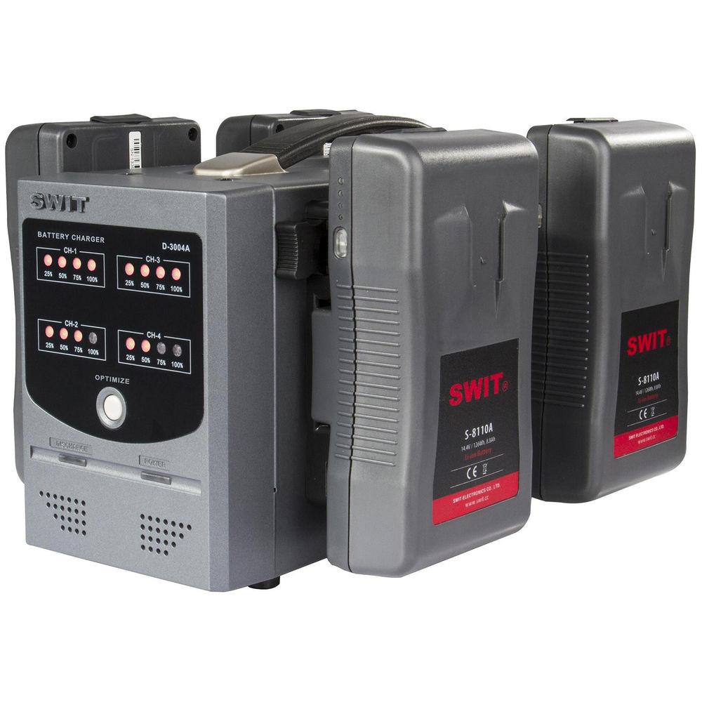 SWIT 4-Ch Simultaneous Charger With LED Indicators