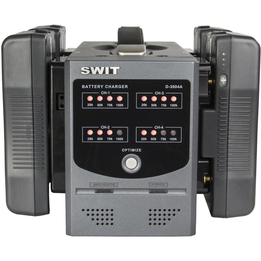 SWIT 4-Ch Simultaneous Charger With LED Indicators