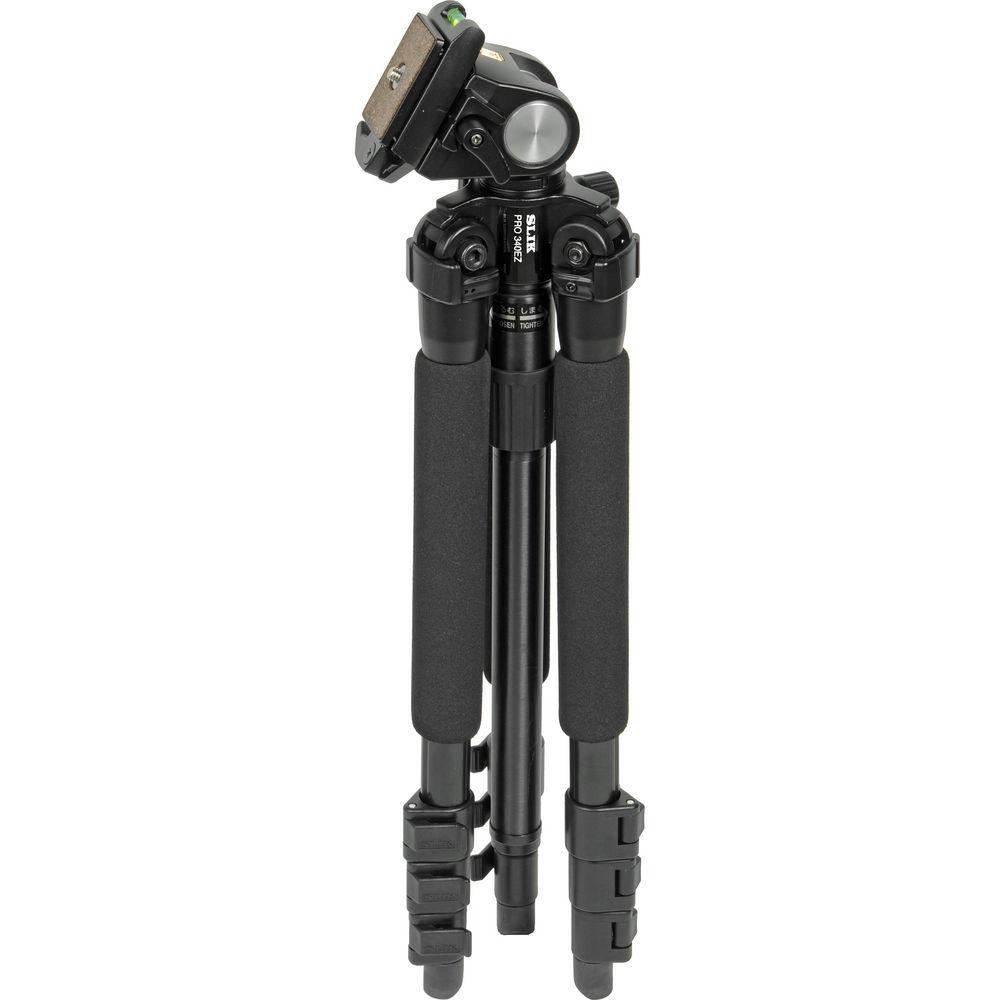 Slik Pro 340 EZ Tripod with SH-707E 2-Way, Pan-and-Tilt Head