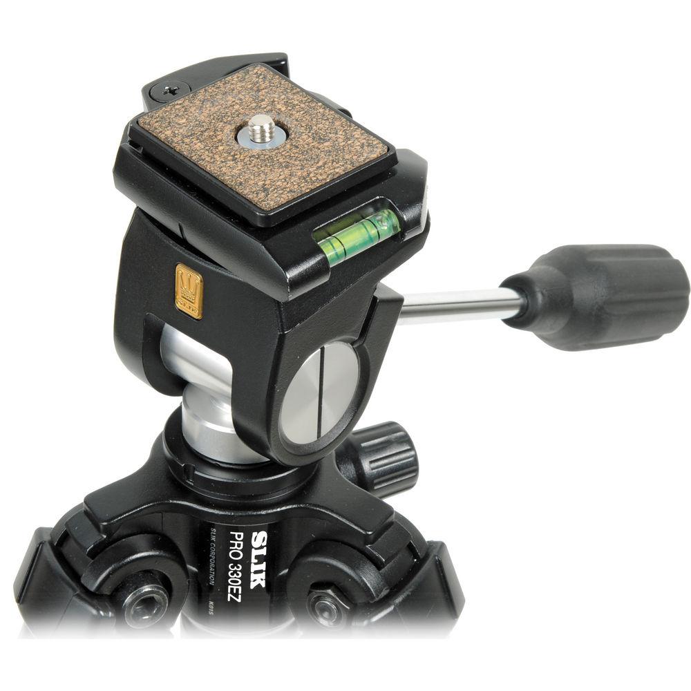 Slik Pro 340 EZ Tripod with SH-707E 2-Way, Pan-and-Tilt Head