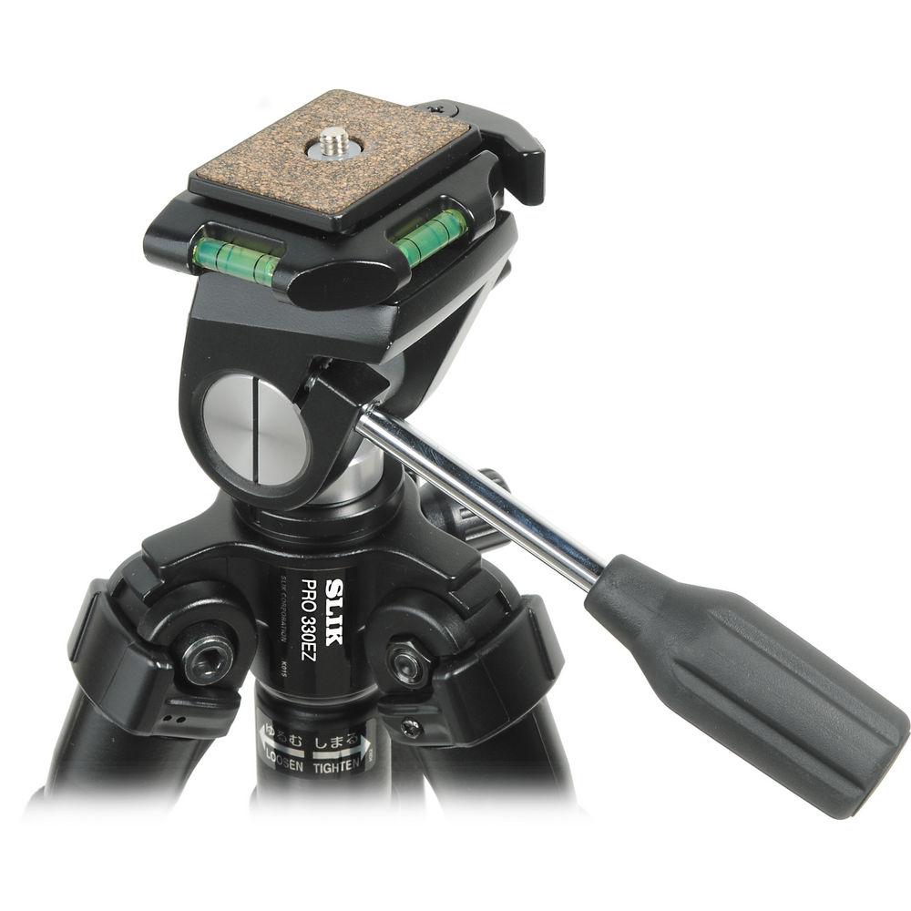 Slik Pro 340 EZ Tripod with SH-707E 2-Way, Pan-and-Tilt Head
