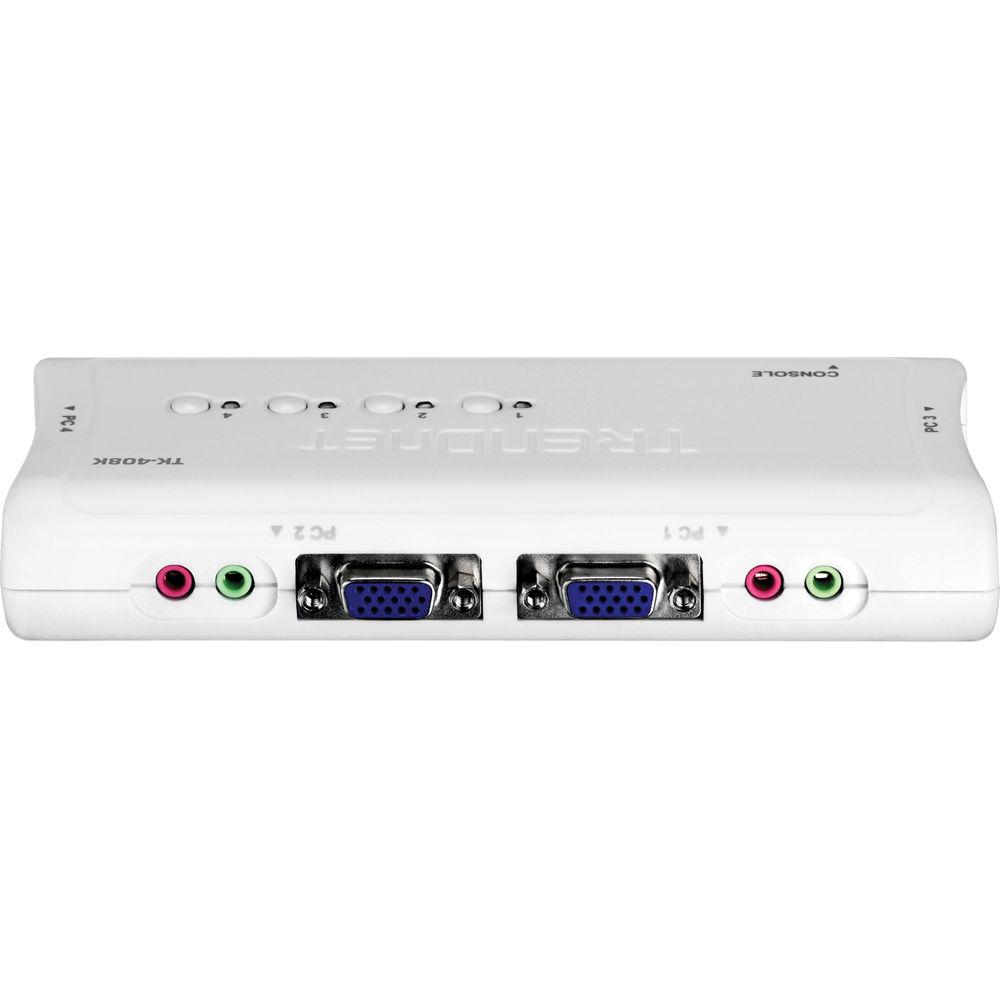 TRENDnet 4-Port PS 2 Audio KVM Switch - VGA