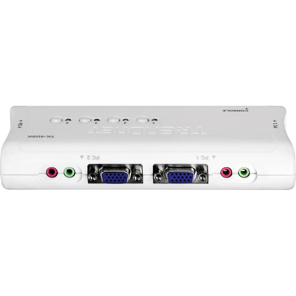TRENDnet 4-Port PS 2 Audio KVM Switch - VGA
