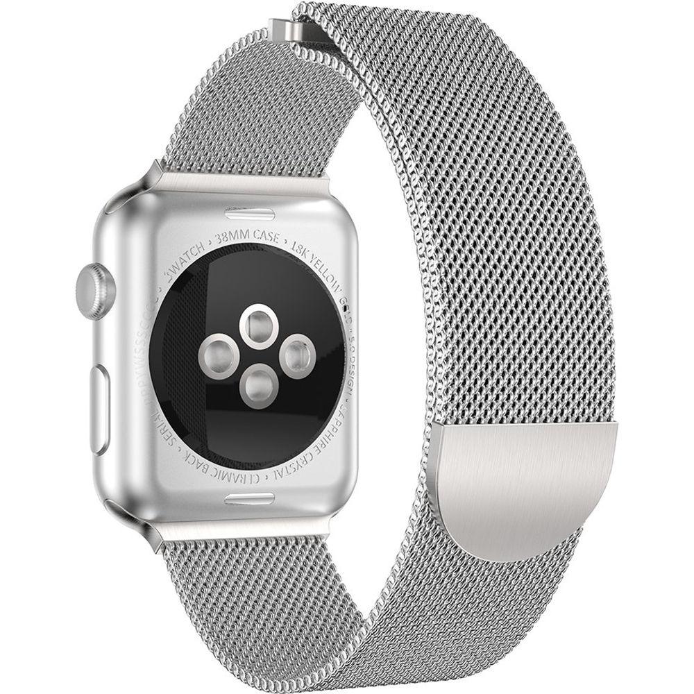 CASEPH Stainless Steel Mesh Band for 42mm 44mm Apple Watch