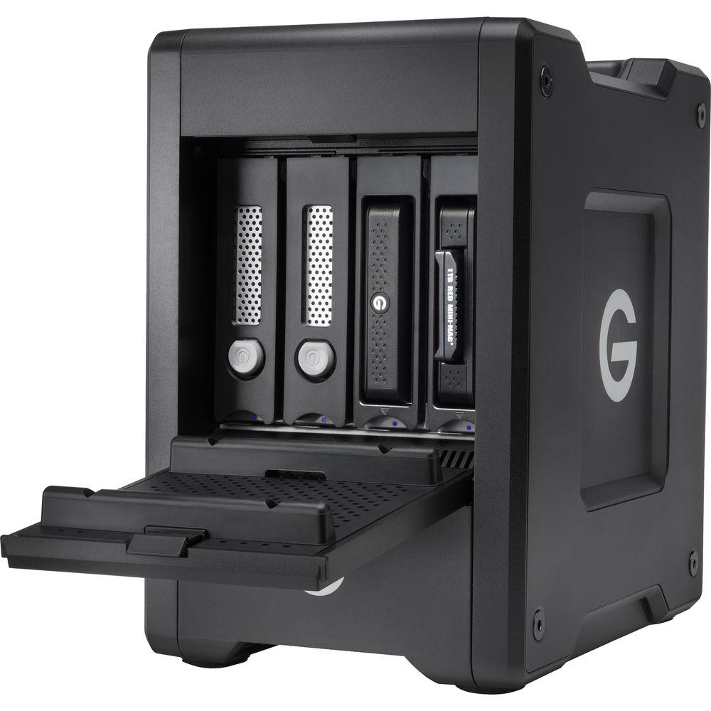G-Technology G-SPEED Shuttle 20TB 4-Bay Thunderbolt 3 RAID Array with Two ev Bay Adapters
