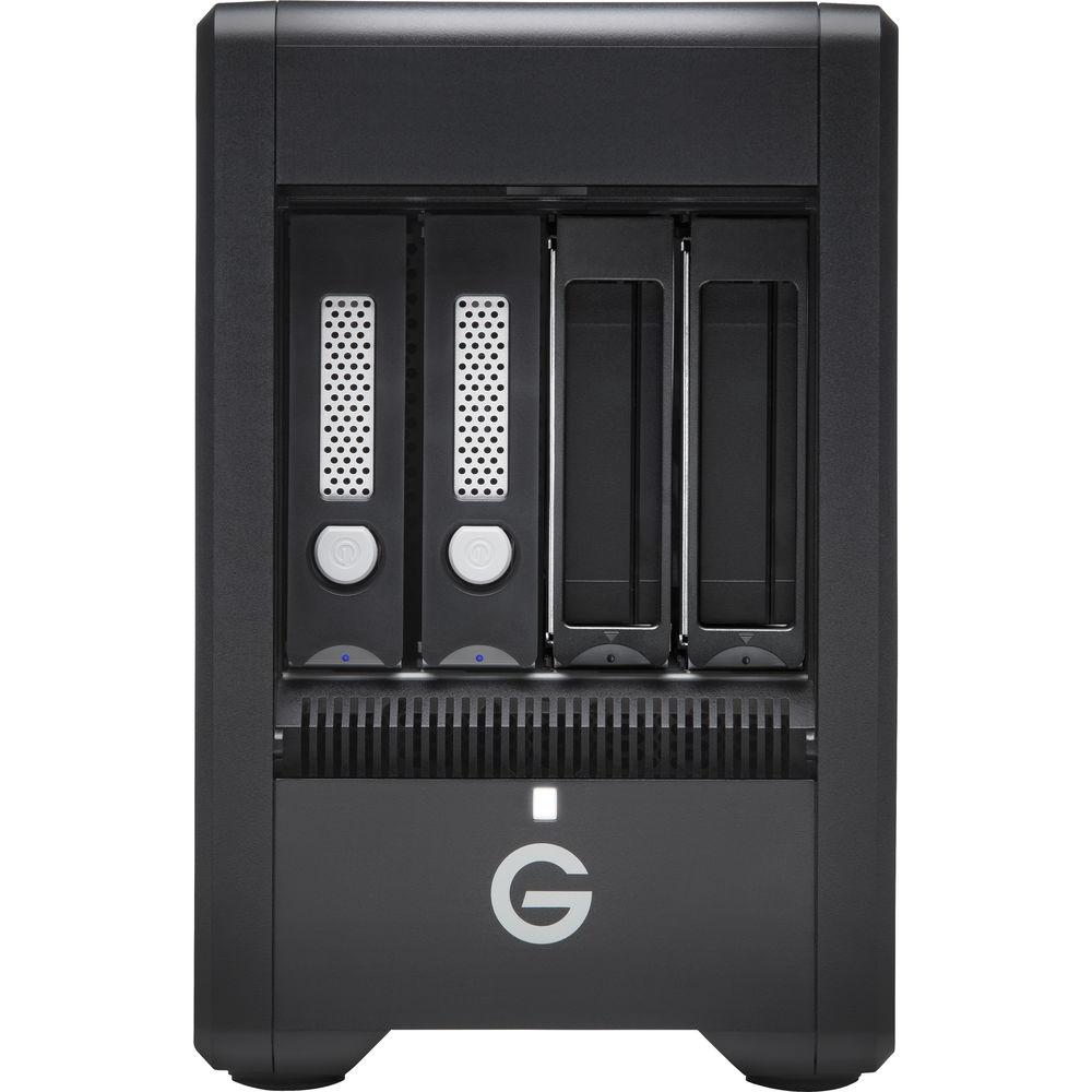 G-Technology G-SPEED Shuttle 20TB 4-Bay Thunderbolt 3 RAID Array with Two ev Bay Adapters