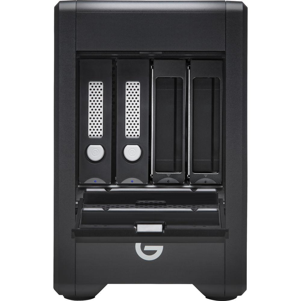 G-Technology G-SPEED Shuttle 20TB 4-Bay Thunderbolt 3 RAID Array with Two ev Bay Adapters