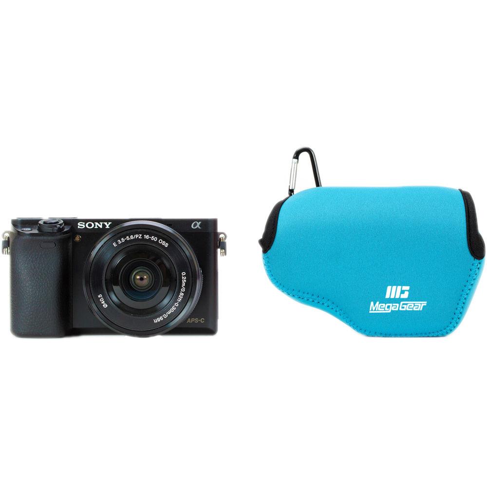 MegaGear Ultra-Light Neoprene Case for Sony Alpha NEX-F3, NEX-7, or NEX-6 with 16-50mm