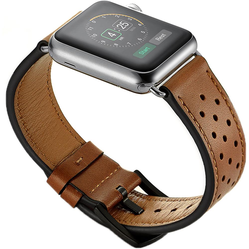 CASEPH Genuine Leather Band for 42mm 44mm Apple Watch