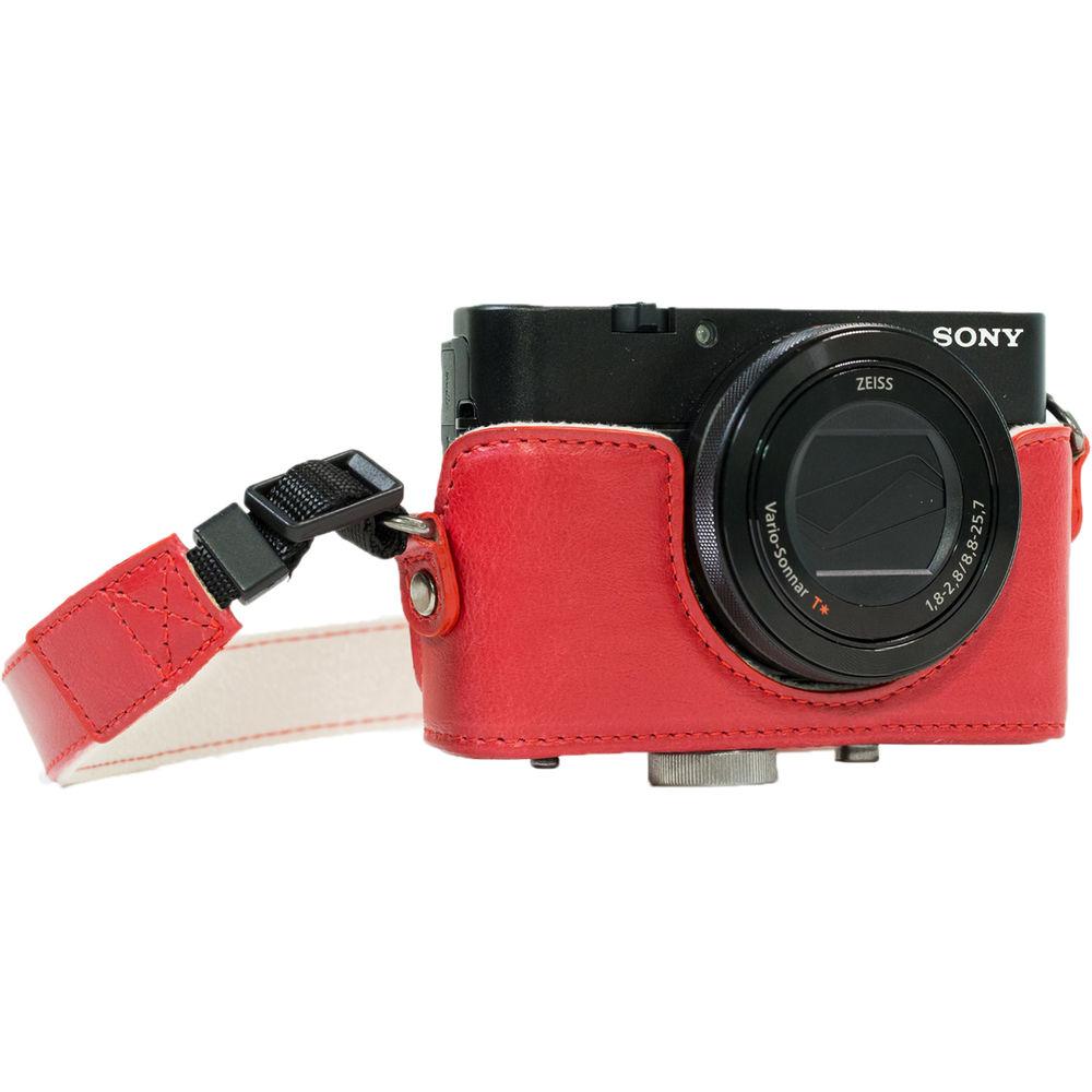 MegaGear Ever Ready PU Leather Camera Case and Strap for Sony Cyber-shot DSC-RX100 VI, V, IV, III