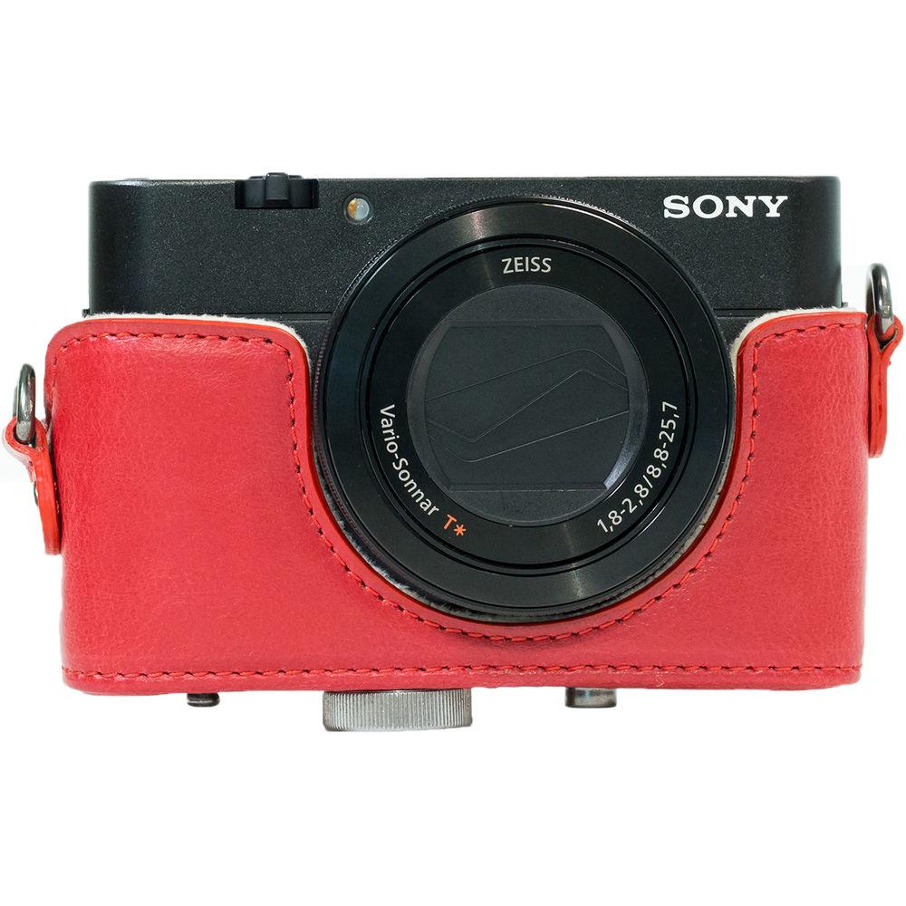 MegaGear Ever Ready PU Leather Camera Case and Strap for Sony Cyber-shot DSC-RX100 VI, V, IV, III