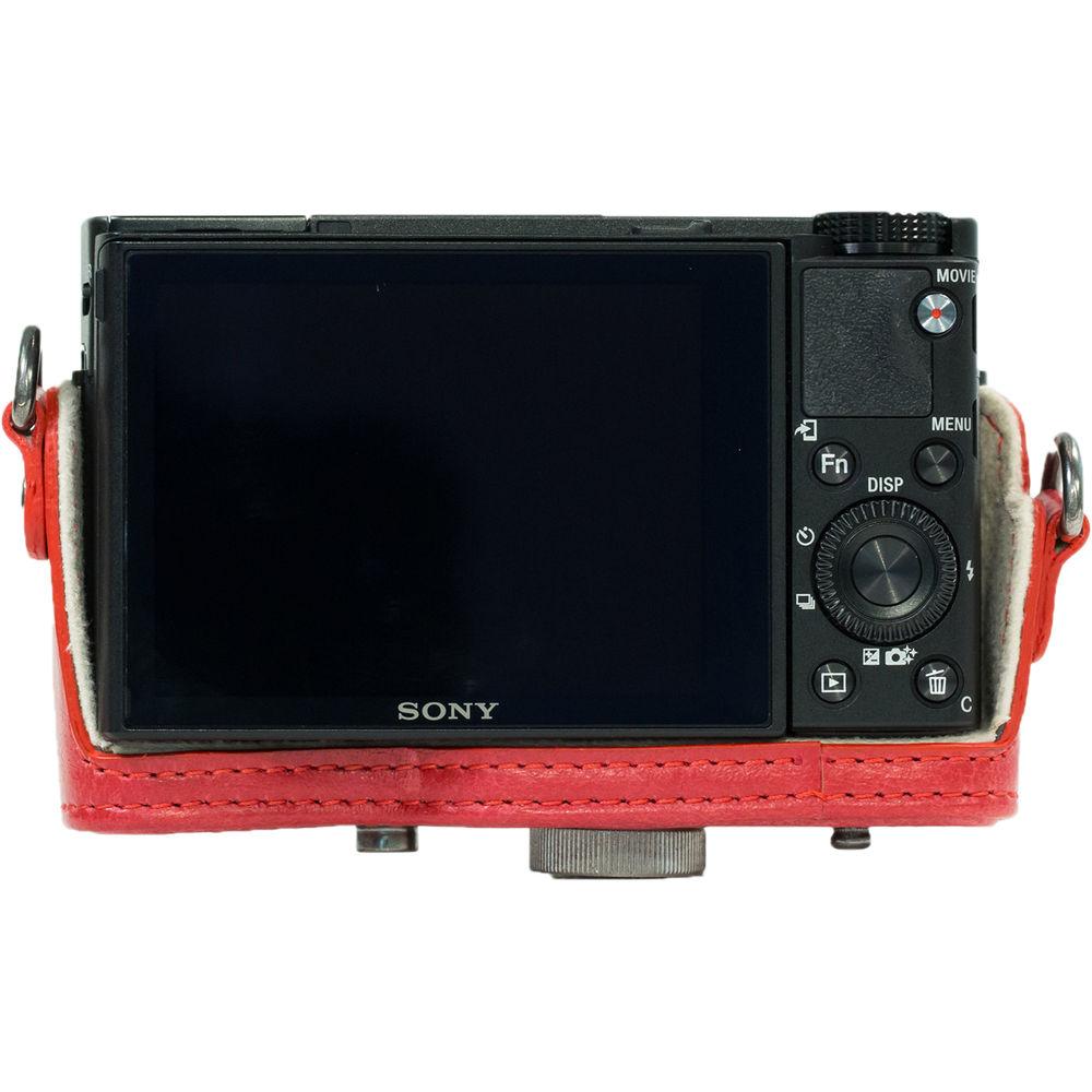 MegaGear Ever Ready PU Leather Camera Case and Strap for Sony Cyber-shot DSC-RX100 VI, V, IV, III