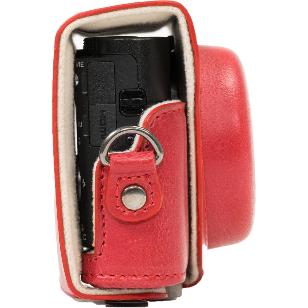 MegaGear Ever Ready PU Leather Camera Case and Strap for Sony Cyber-shot DSC-RX100 VI, V, IV, III