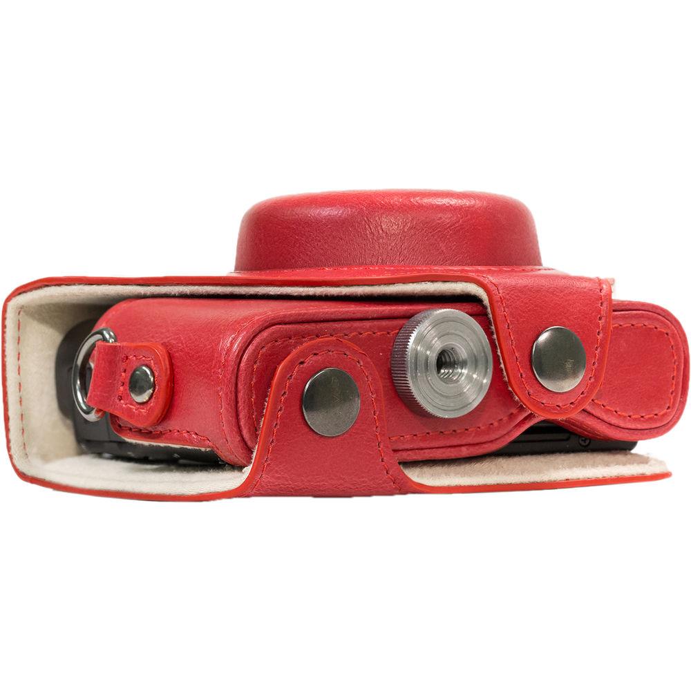 MegaGear Ever Ready PU Leather Camera Case and Strap for Sony Cyber-shot DSC-RX100 VI, V, IV, III