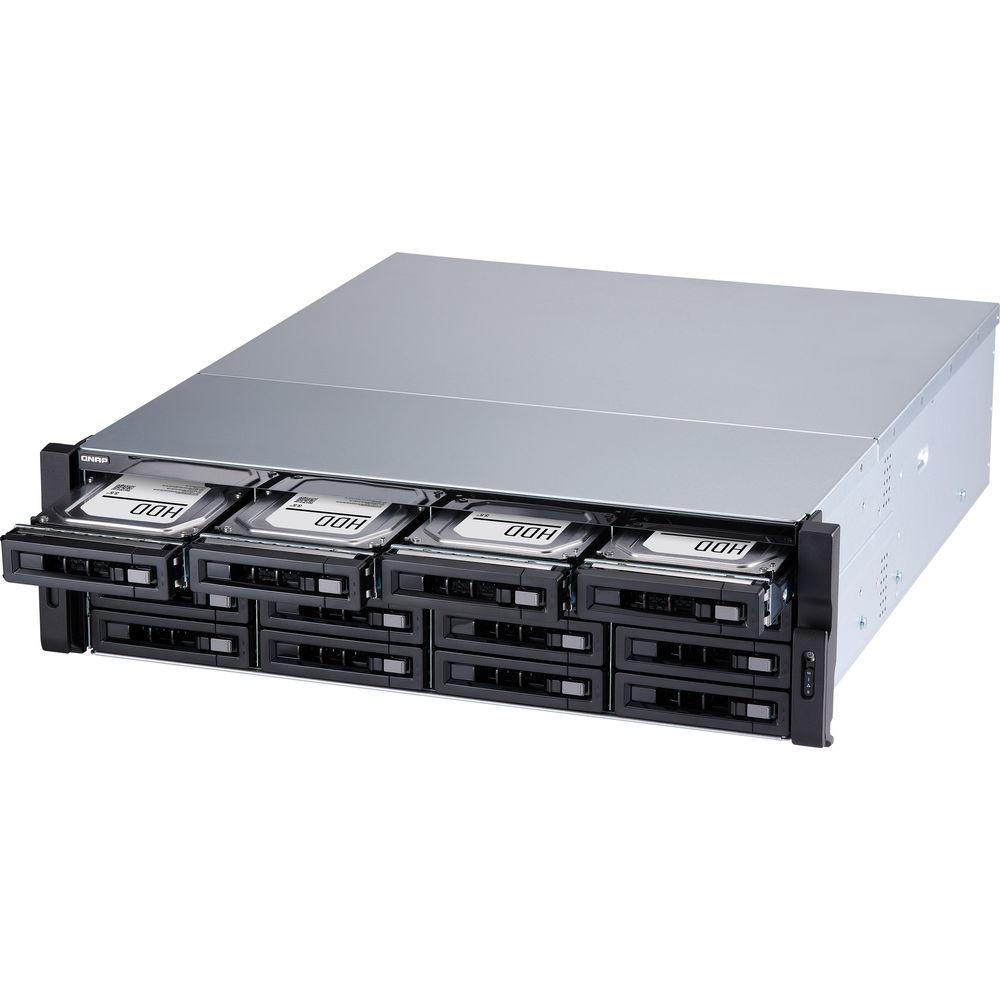 QNAP 3U 16-Bay NAS with Intel Core i3-8100 4-Core 3.6 Ghz 500W Redundant Power Supply