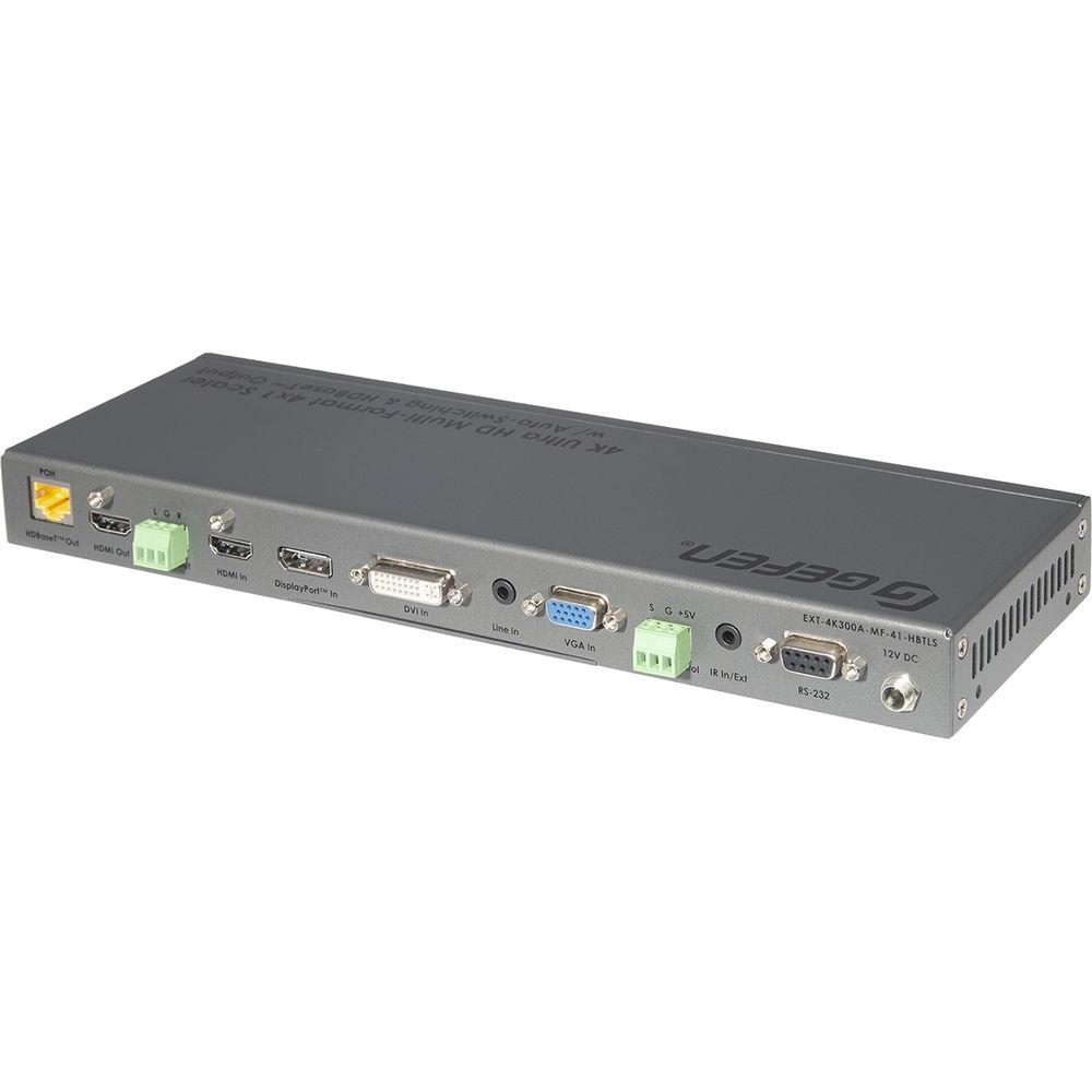 Gefen 4K Multi-Format 4 x 1 Scaler with Auto-Switching & HDBaseT Output