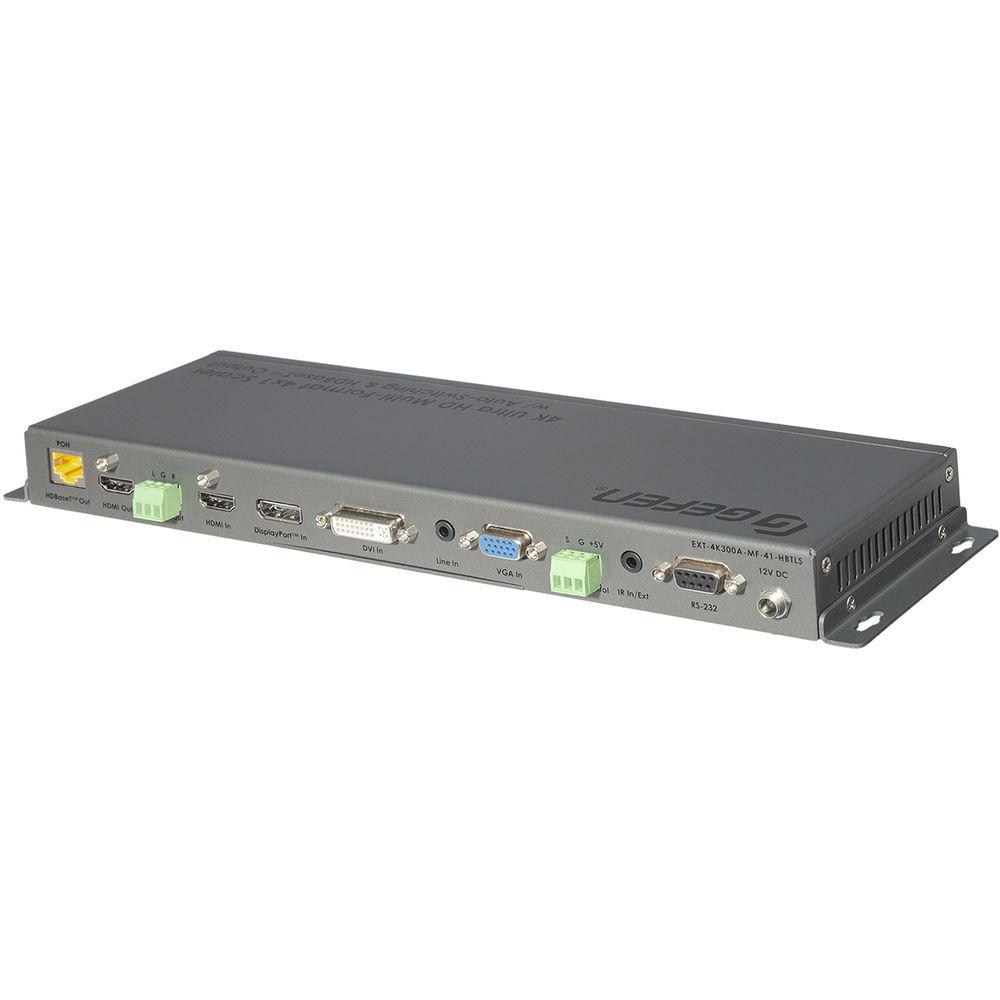 Gefen 4K Multi-Format 4 x 1 Scaler with Auto-Switching & HDBaseT Output