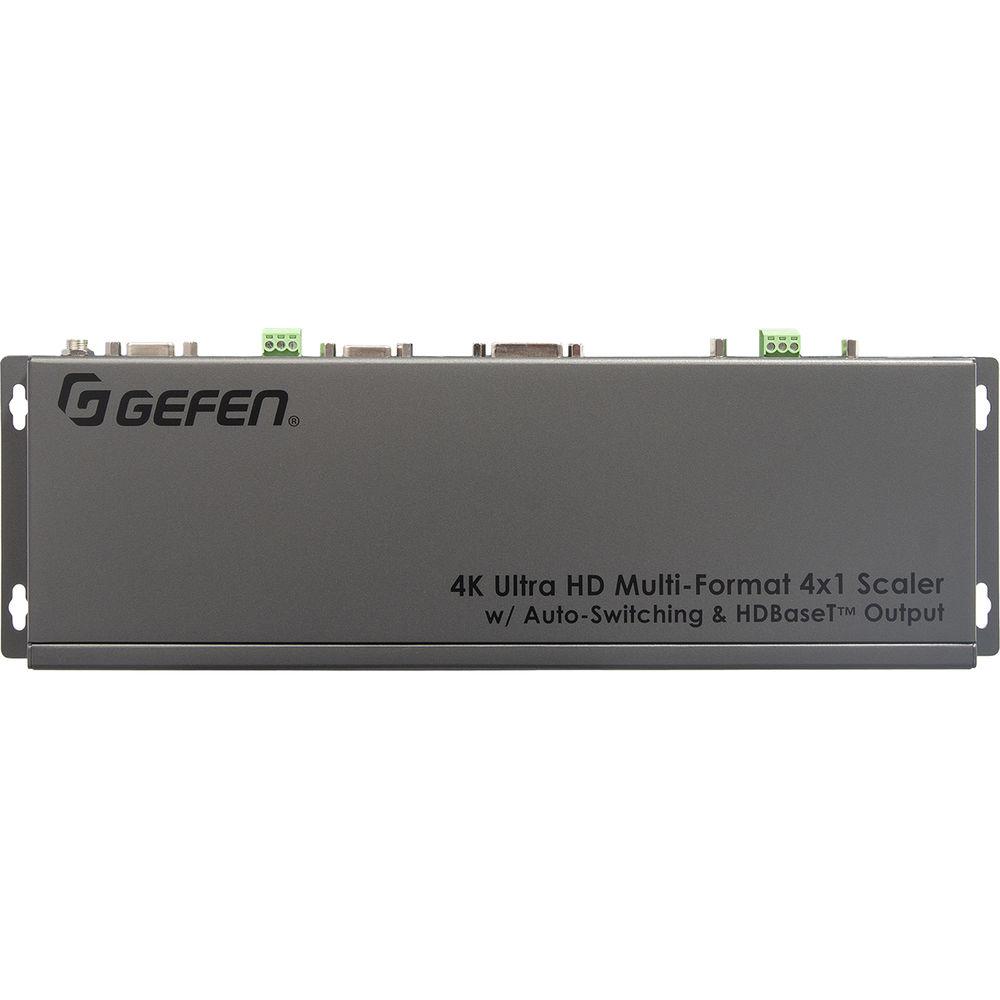 Gefen 4K Multi-Format 4 x 1 Scaler with Auto-Switching & HDBaseT Output