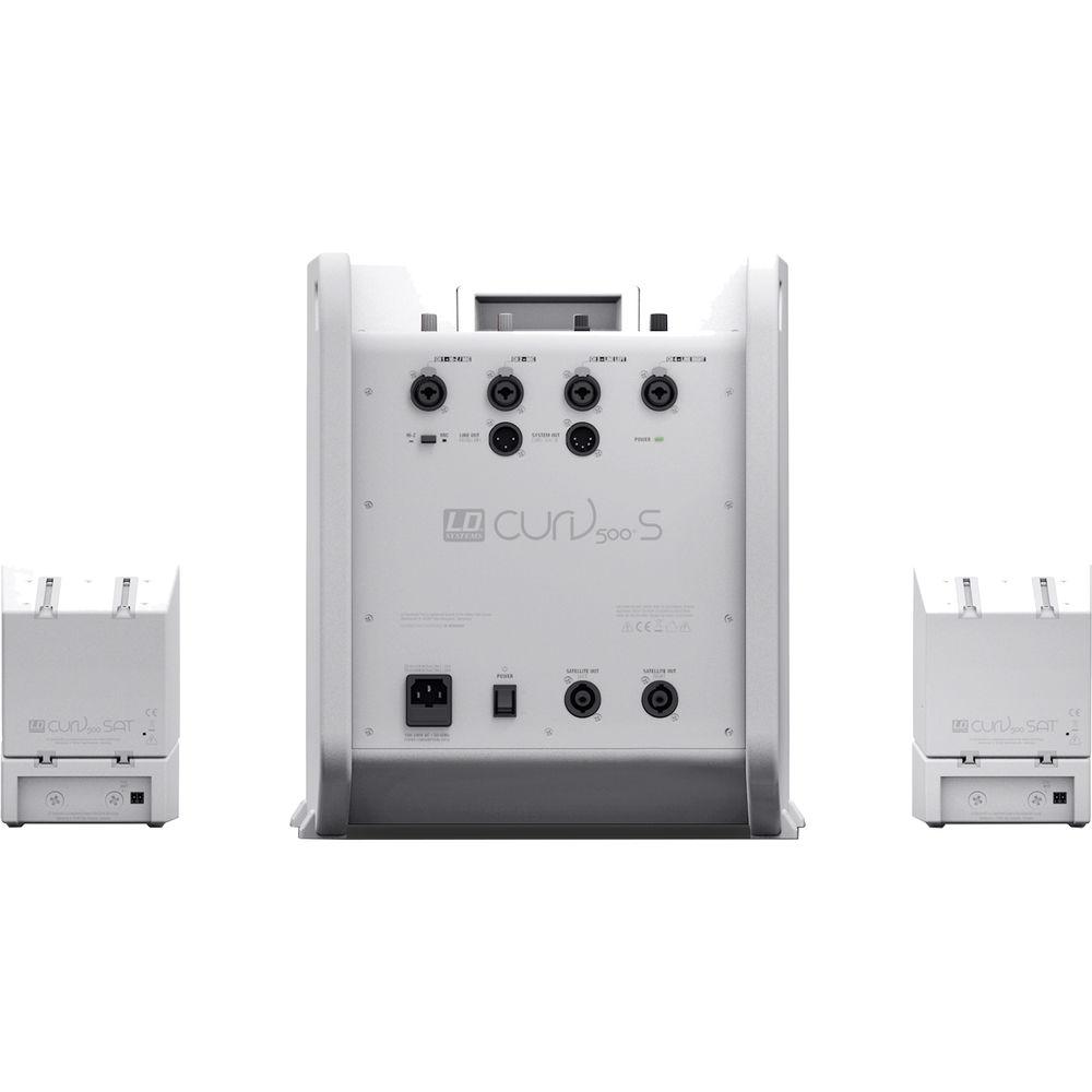 LD Systems Portable Array System Set with Powered Mixer 10" Subwoofer, Sattalites,Adapters and Cables