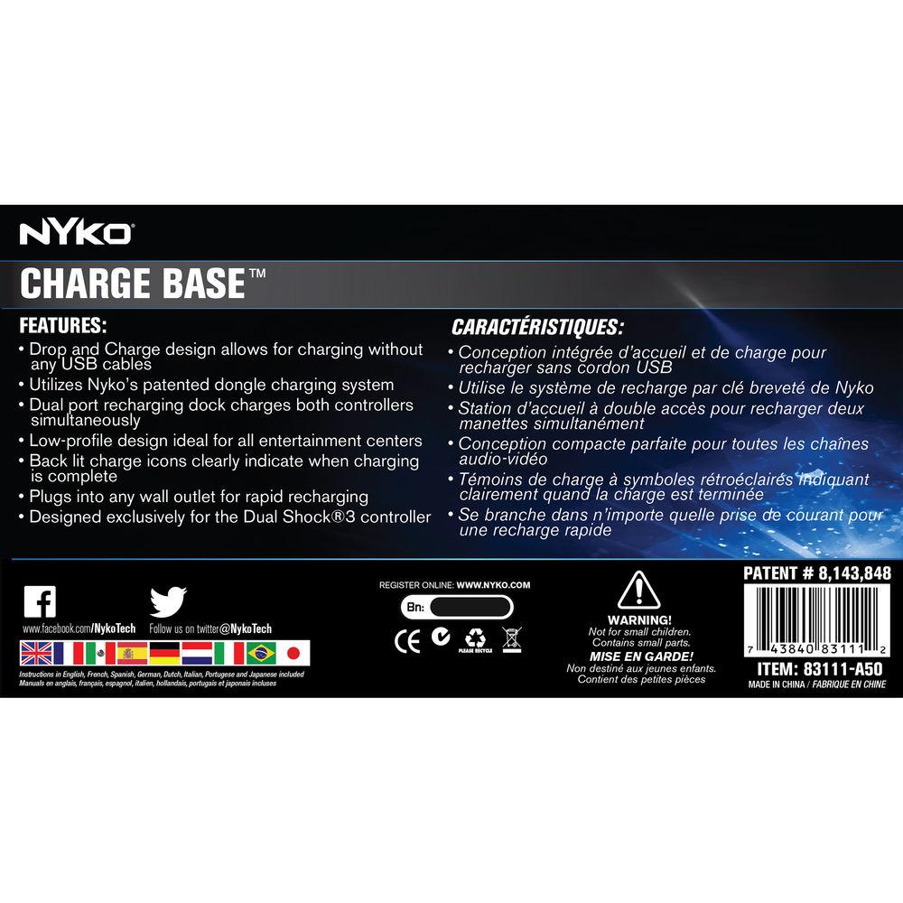 Nyko Charge Base for PlayStation 3