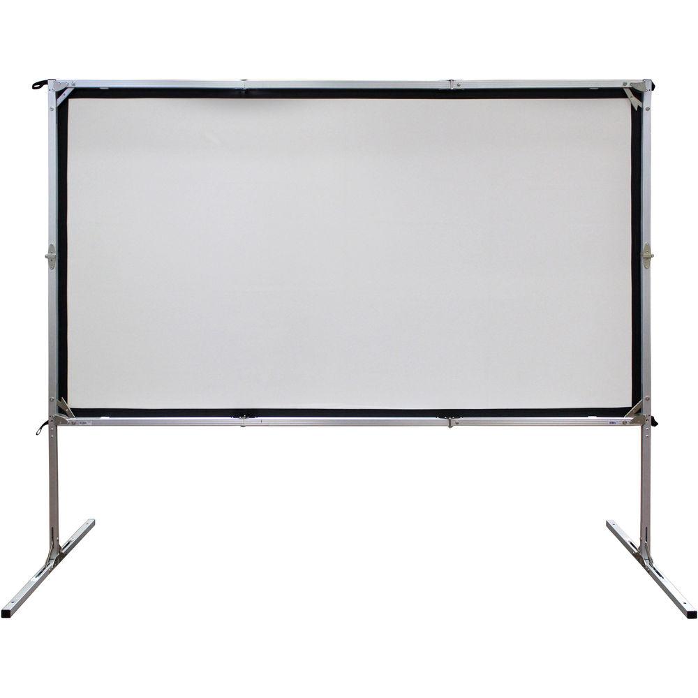 Elite Screens 100" Portable Outdoor Indoor Movie Theater Front and Rear Projector Screen