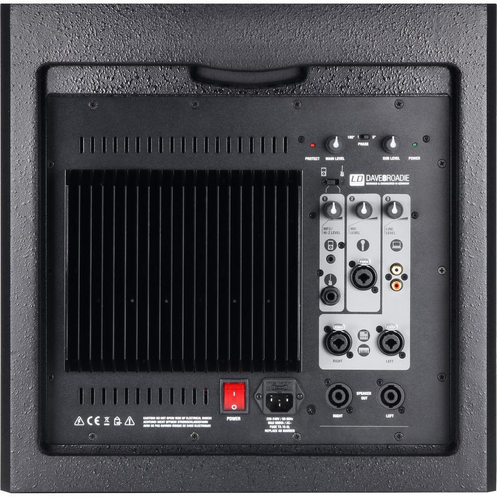LD Systems DAVE 8 ROADIE 2.1 Portable 1400W Peak PA System with 3-Channel Mixer