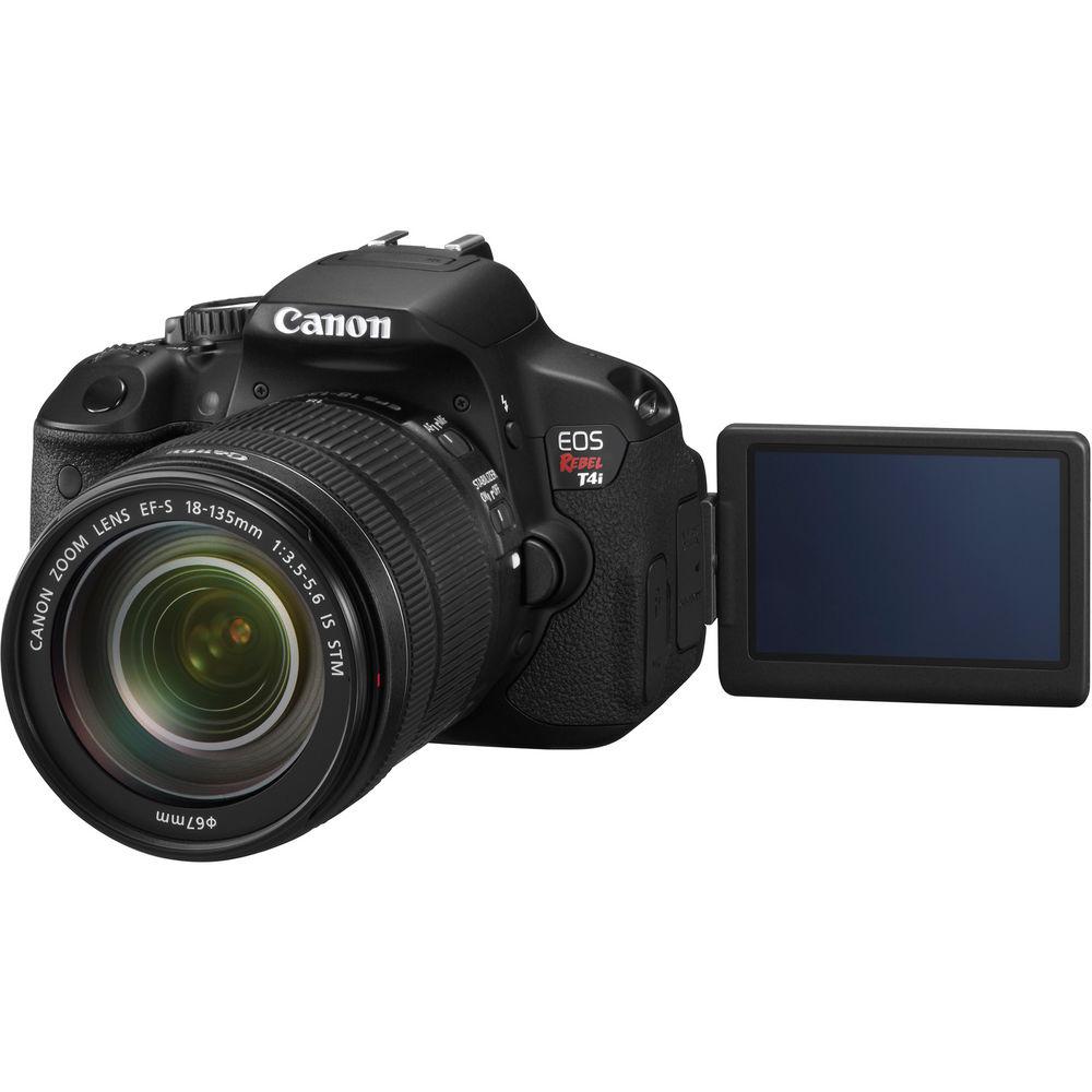 Canon EOS Rebel T4i Digital Camera with EF-S 18-135mm f 3.5-5.6 IS STM Lens - Refurbished