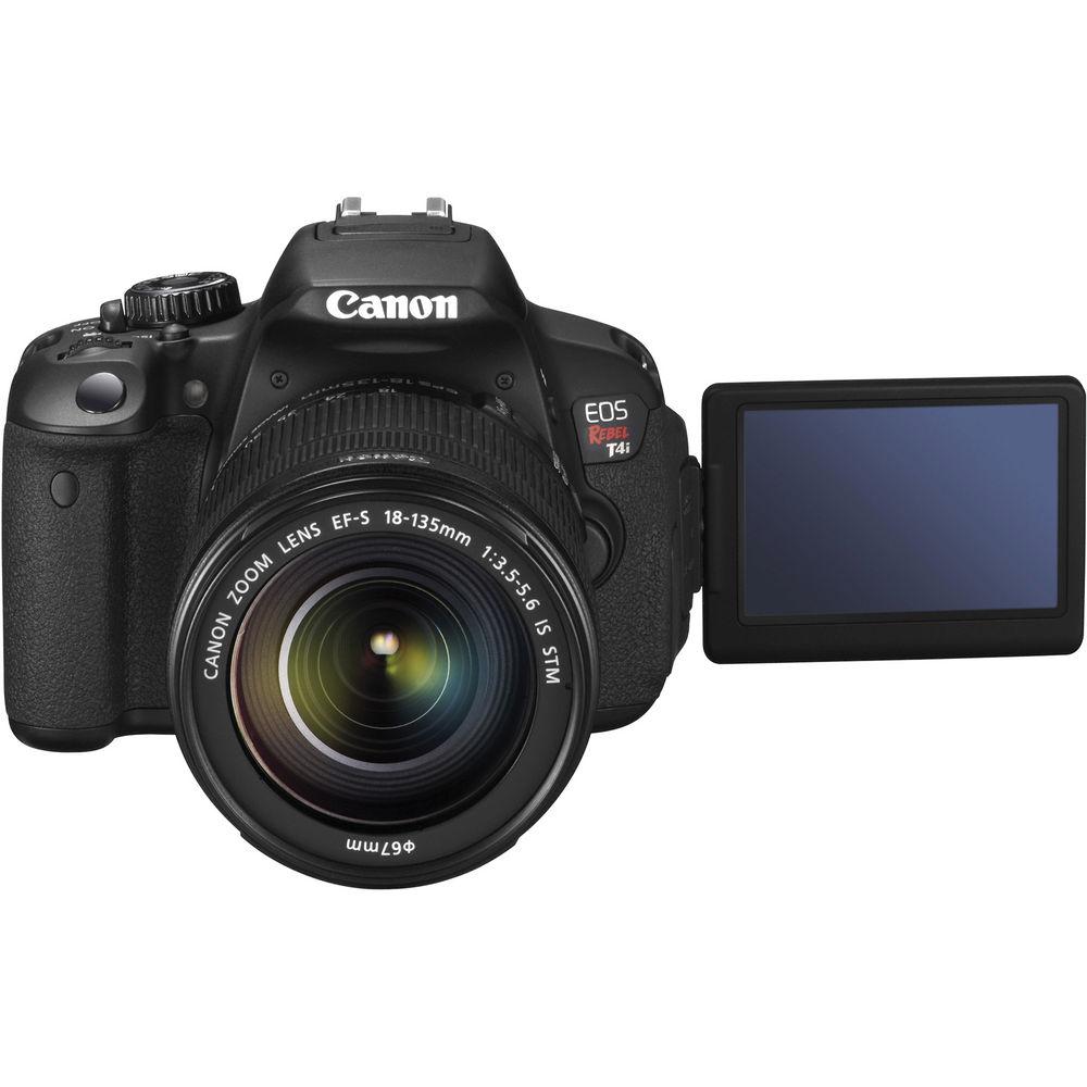 Canon EOS Rebel T4i Digital Camera with EF-S 18-135mm f 3.5-5.6 IS STM Lens - Refurbished