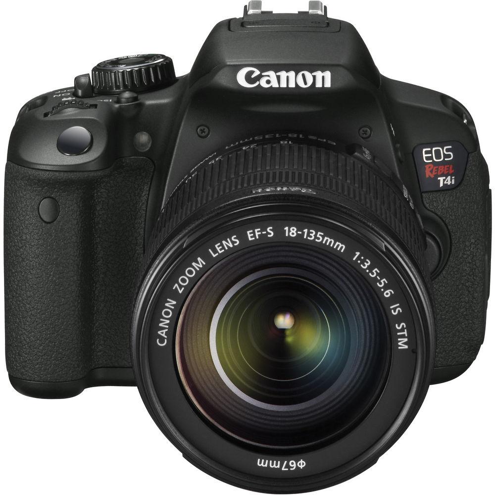 Canon EOS Rebel T4i Digital Camera with EF-S 18-135mm f 3.5-5.6 IS STM Lens - Refurbished