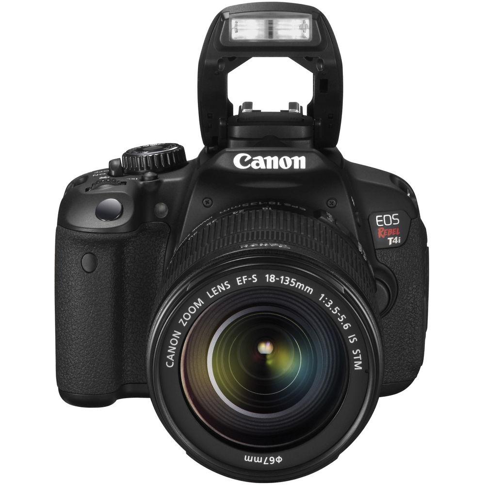 Canon EOS Rebel T4i Digital Camera with EF-S 18-135mm f 3.5-5.6 IS STM Lens - Refurbished