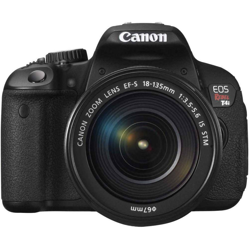 Canon EOS Rebel T4i Digital Camera with EF-S 18-135mm f 3.5-5.6 IS STM Lens - Refurbished