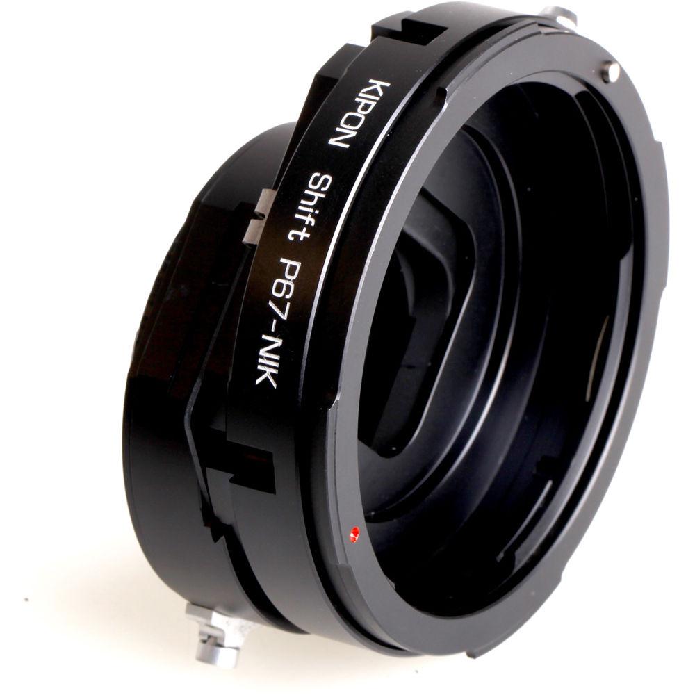 KIPON Lens Mount Adapter for Pentax 67 Lens to Nikon F-Mount Camera with Shift Functionality
