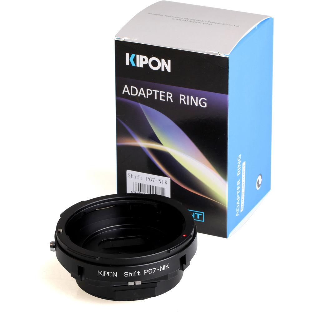 KIPON Lens Mount Adapter for Pentax 67 Lens to Nikon F-Mount Camera with Shift Functionality