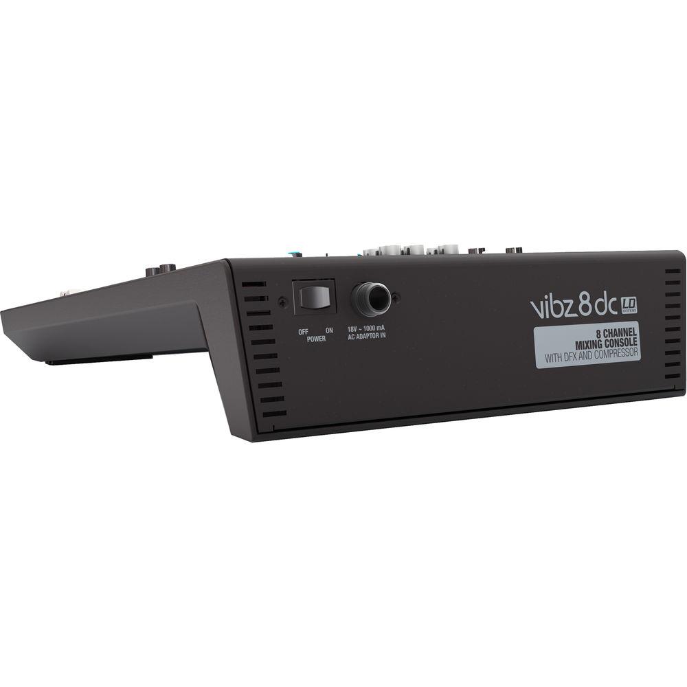 LD Systems 8-Channel Mixing Console with DFX and Compressor