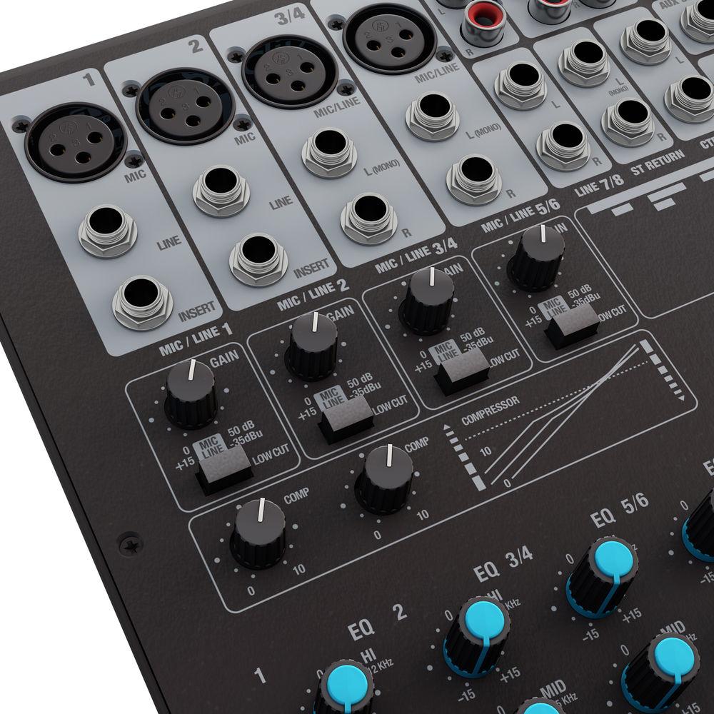 LD Systems 8-Channel Mixing Console with DFX and Compressor