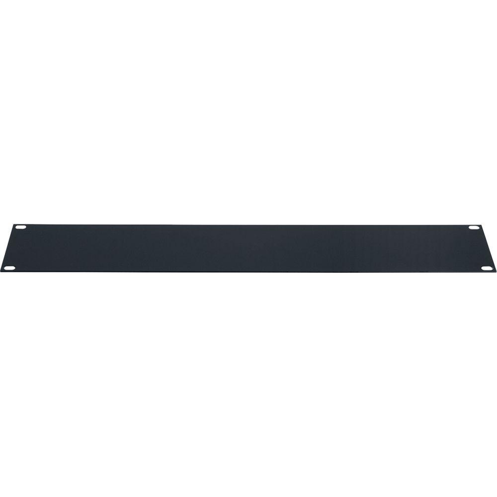 Lowell Manufacturing Rack Panel-Blank-2U, 14-Gauge Flat Steel