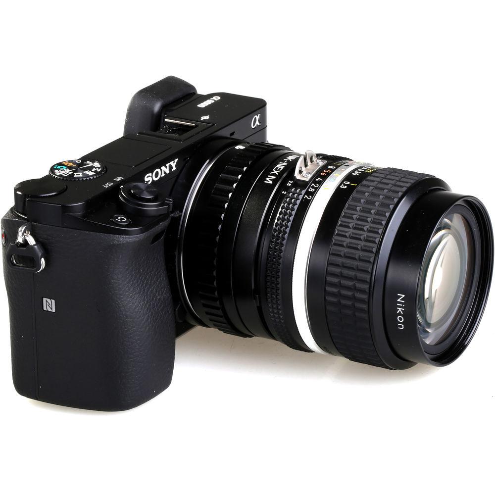 KIPON Macro Lens Mount Adapter with Helicoid for Nikon F-Mount Lens to Sony-E Mount Camera