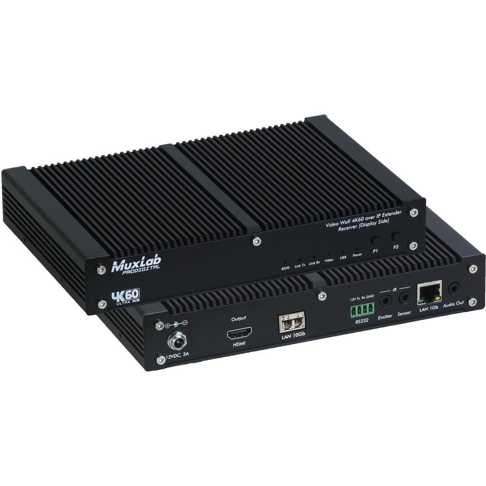 MuxLab AV over IP 4K 60 Uncompressed Fiber Receiver
