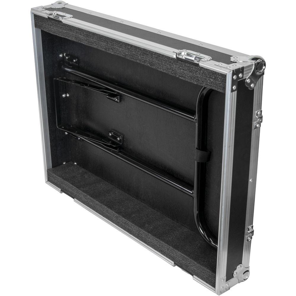 Odyssey Innovative Designs FZWB4WDLX Flight Zone Deluxe 4-Drawer Workbox Tour Case with Casters & Side Table