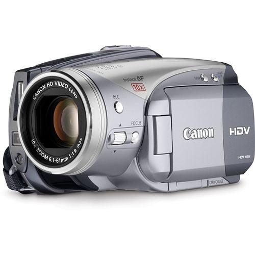 Canon VIXIA HV20 HDV Camcorder, 1 2.7" 2.96MP CMOS Sensor, 1920 x 1080 Resolution, 24p Frame Rate, with 10x Optical Zoom, Optical Image Stabilizer, HDMI, Hot Shoe and HC miniSD Card Slot - Refurbished