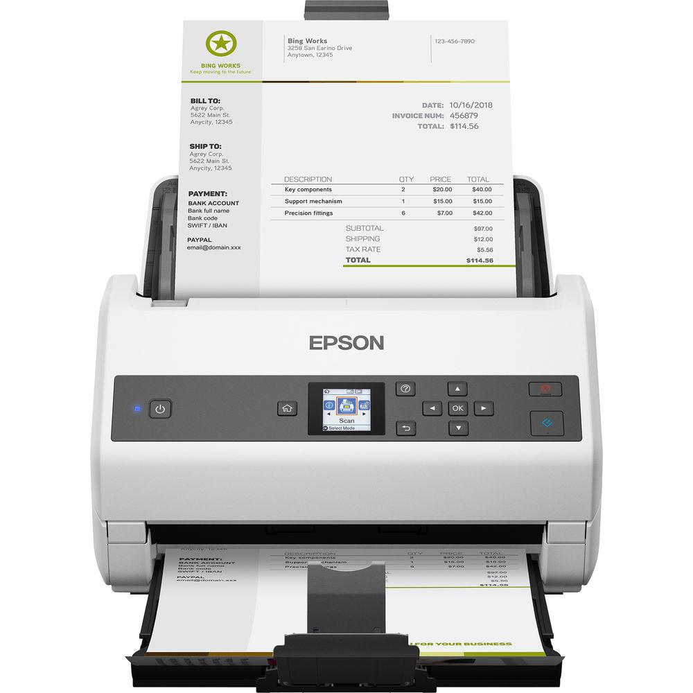 Epson DS-870 Color Duplex Workgroup Document Scanner, Epson, DS-870, Color, Duplex, Workgroup, Document, Scanner